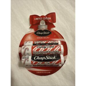 ChapStick Holiday Ornament Candy Cane Lip Balm Gift Set Of 5
